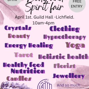 Mind Body and Spirit Fair. April 1st